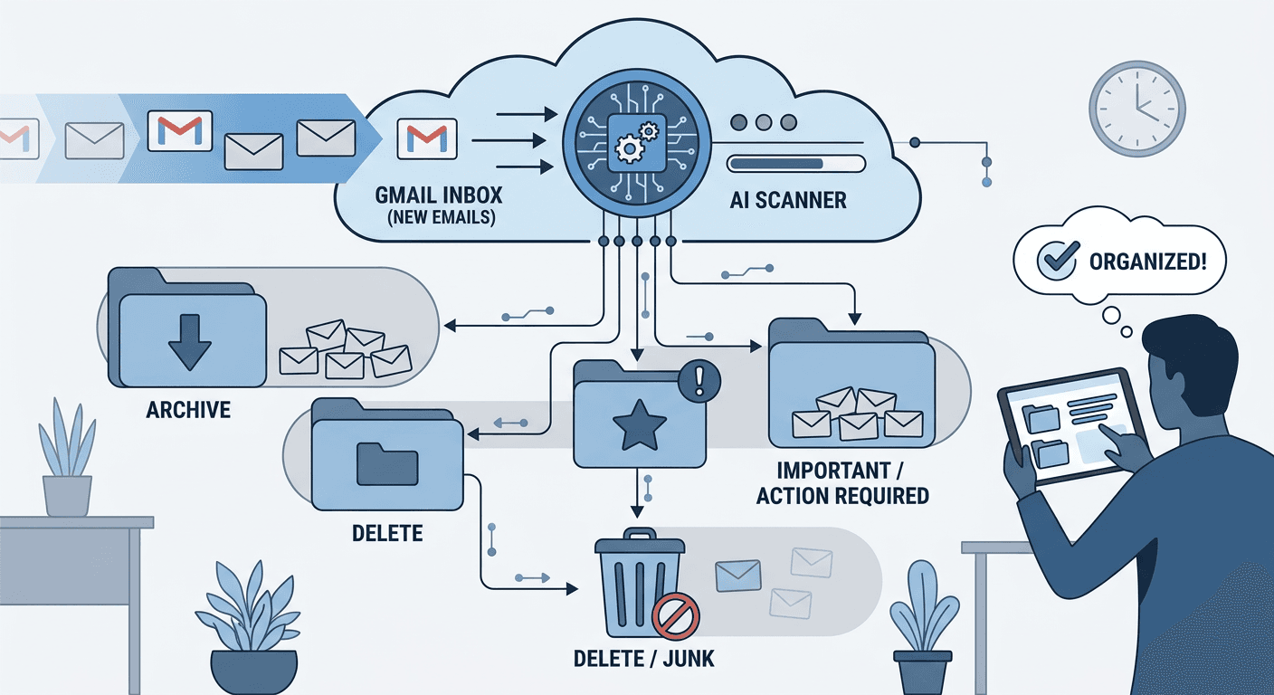 Gmail Inbox Cleaner: How to Automatically Zero Your Inbox with AI