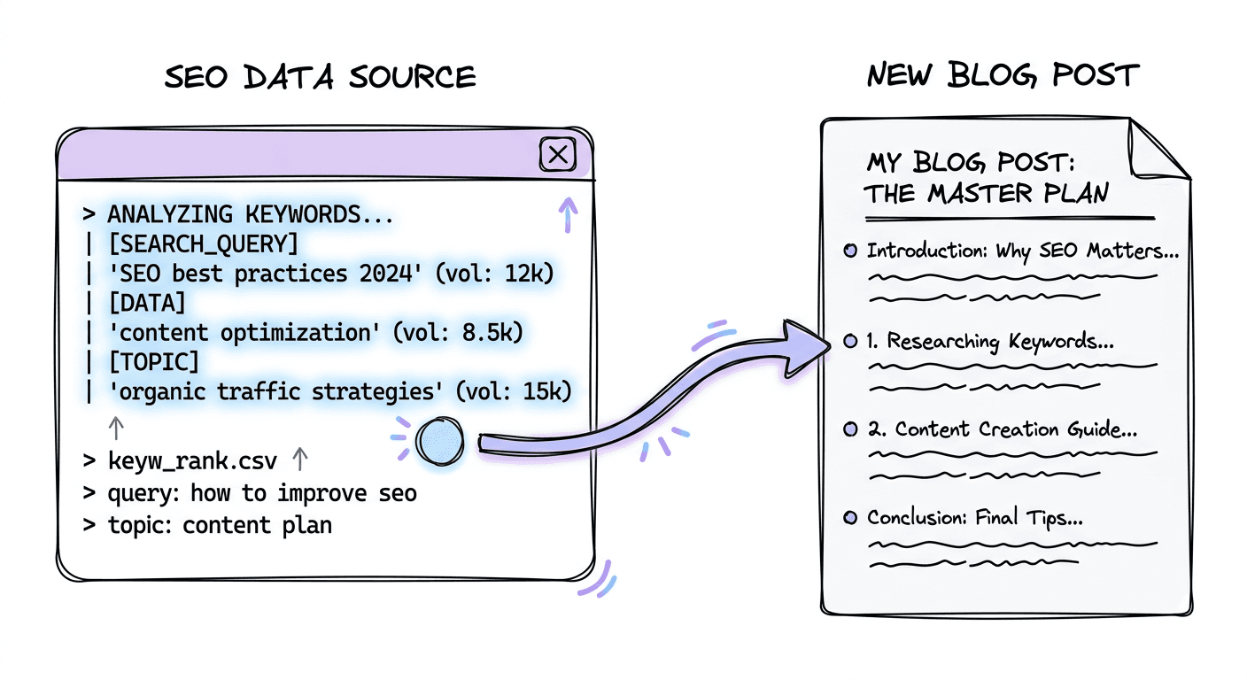 How We Use a GSC MCP Server and DataForSEO to Generate SEO-Ready Blog Posts Automatically