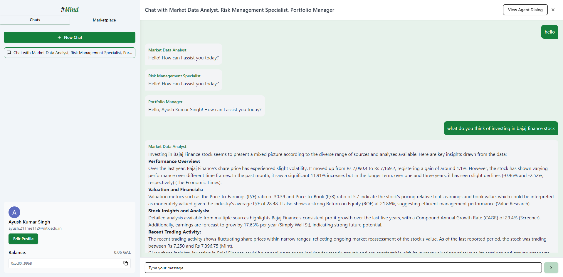 Multi-Agent Chat System